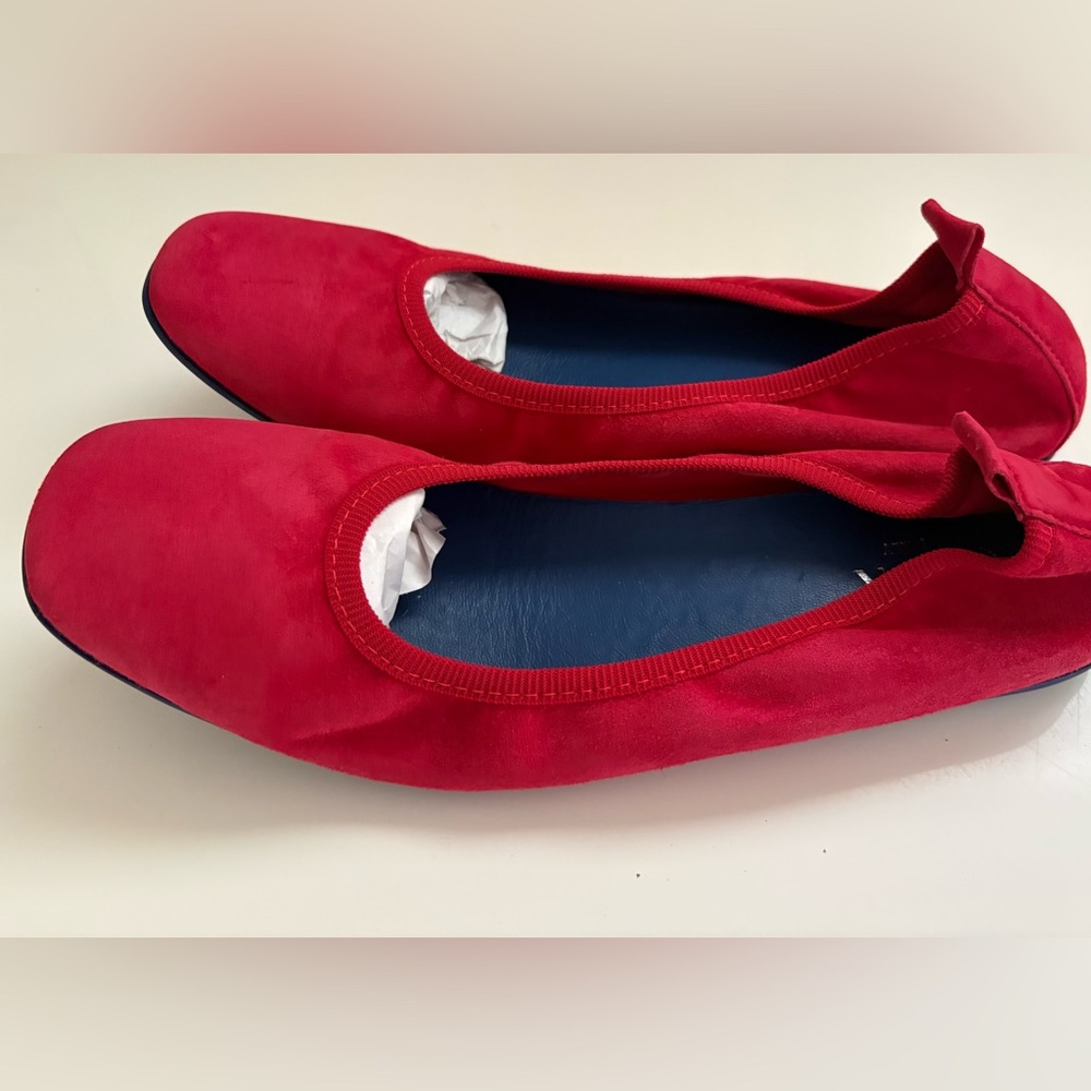 NUR ITALY The VALENTINA - NAPPA
Leather Foldable Ballerina Flats Red Size 39/8.5 - Picture 3 of 10